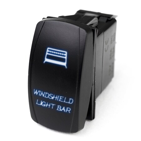 Race Sport Led Rocker Switch W/ Blue Led Radiance (Windshield Light Bar) RSLJ29B